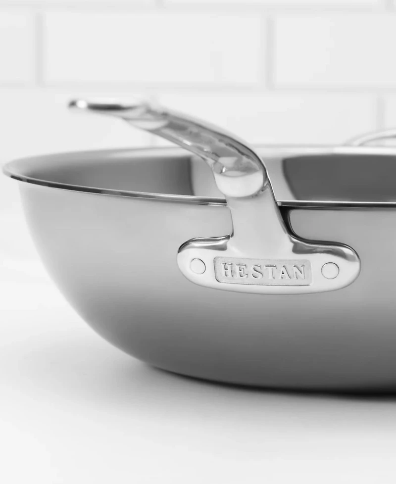 Hestan NanoBond Titanium Stainless Steel 14" Chefs Pan with Helper Handle