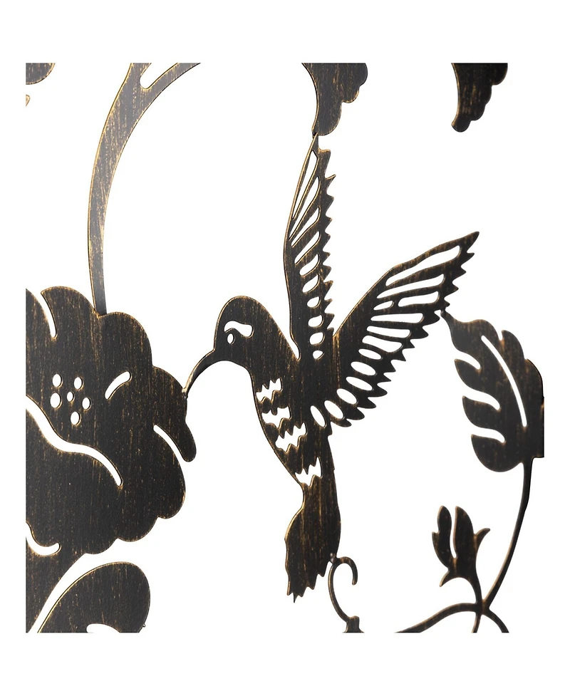 Metal Arched Hummingbird Garden Arbor