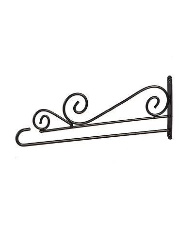 Evergreen Swirl Wall-Mount Garden Flag Hanger- 15.5x6 in Garden and House Flag Accessories