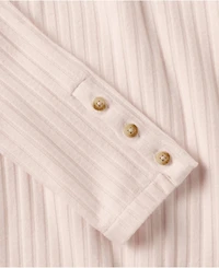 Lands' End Women's Long Sleeve Wide Rib Cowl Neck Tee