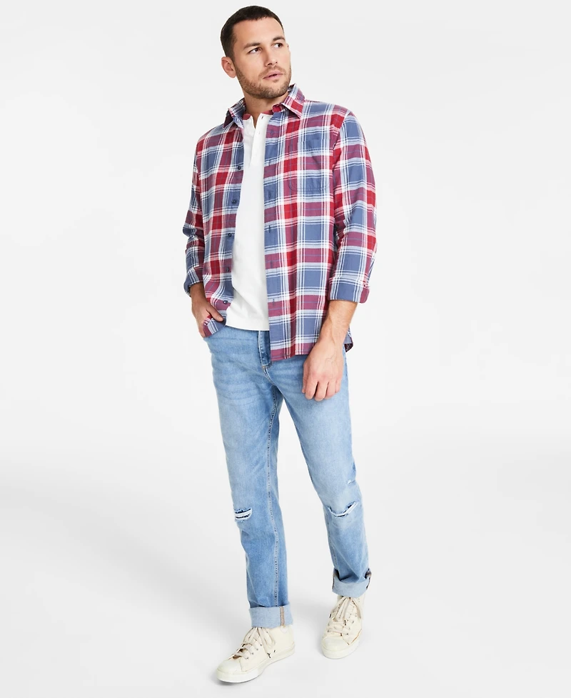 Sun + Stone Men's Melbourne Slim-Fit Destroyed Jeans, Created for Macy's