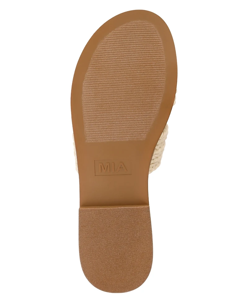 Mia Women's Poet Flat Slide Sandals