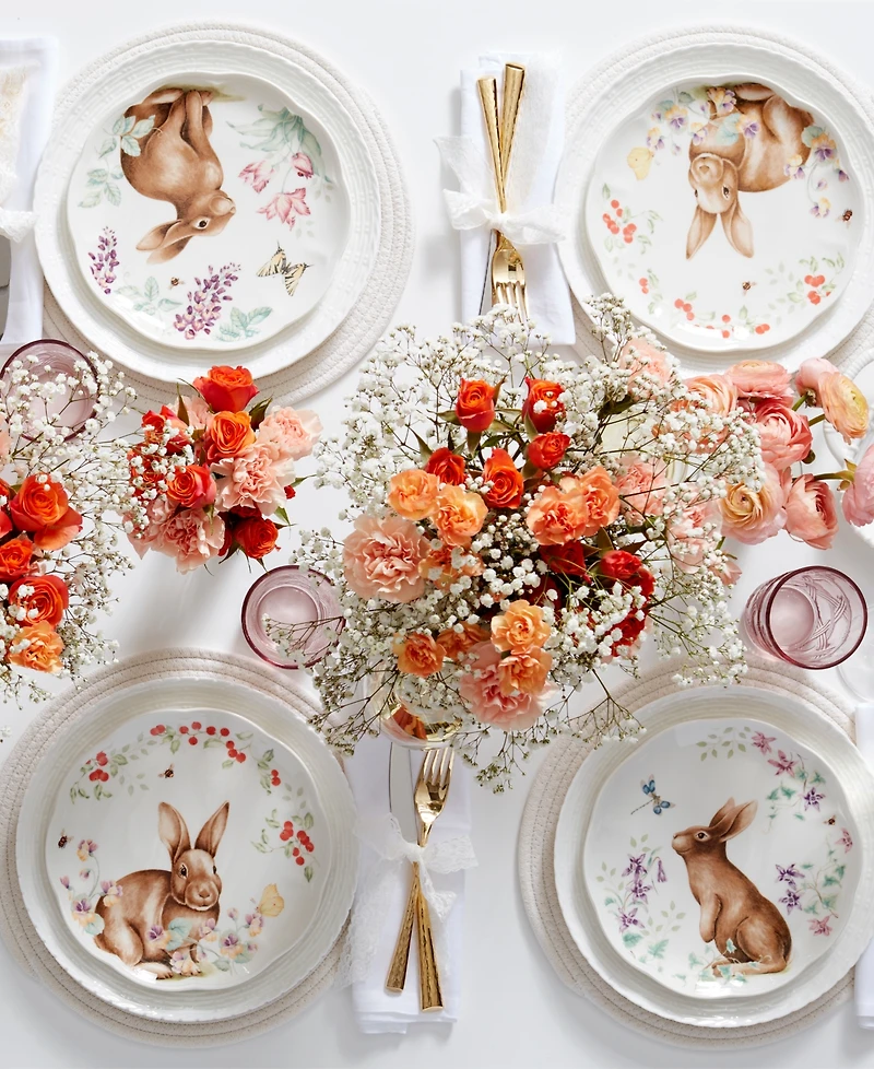 Lenox Butterfly Meadow Bunny 16 Pc. Dinnerware Set, Service for 4