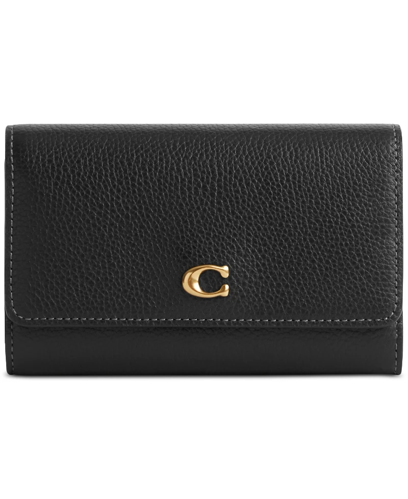 Coach Essential Medium Flap Leather Wallet