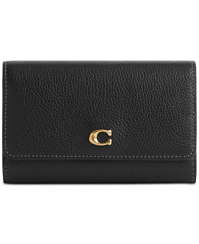 Coach Essential Medium Flap Leather Wallet