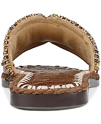 Sam Edelman Women's Fitz Beaded Slide Flat Sandals
