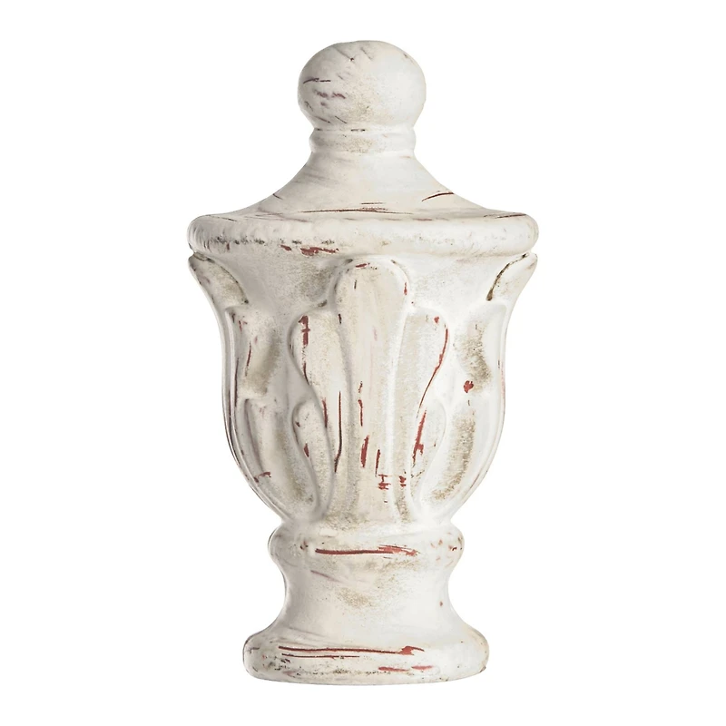 Traditional Vintage like Shabby Chic Floor Lamp Standing Base 60" Tall Antique White Washed Decor for Living Room Reading House Bedroom Family Ho