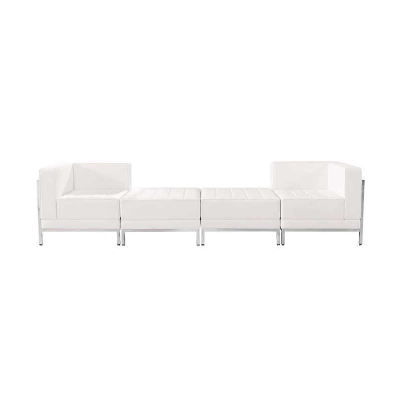 Home Office 4 Piece Chair & Ottoman Set