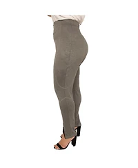 Women's Plus High Rise Ponte Knit Premium Legging