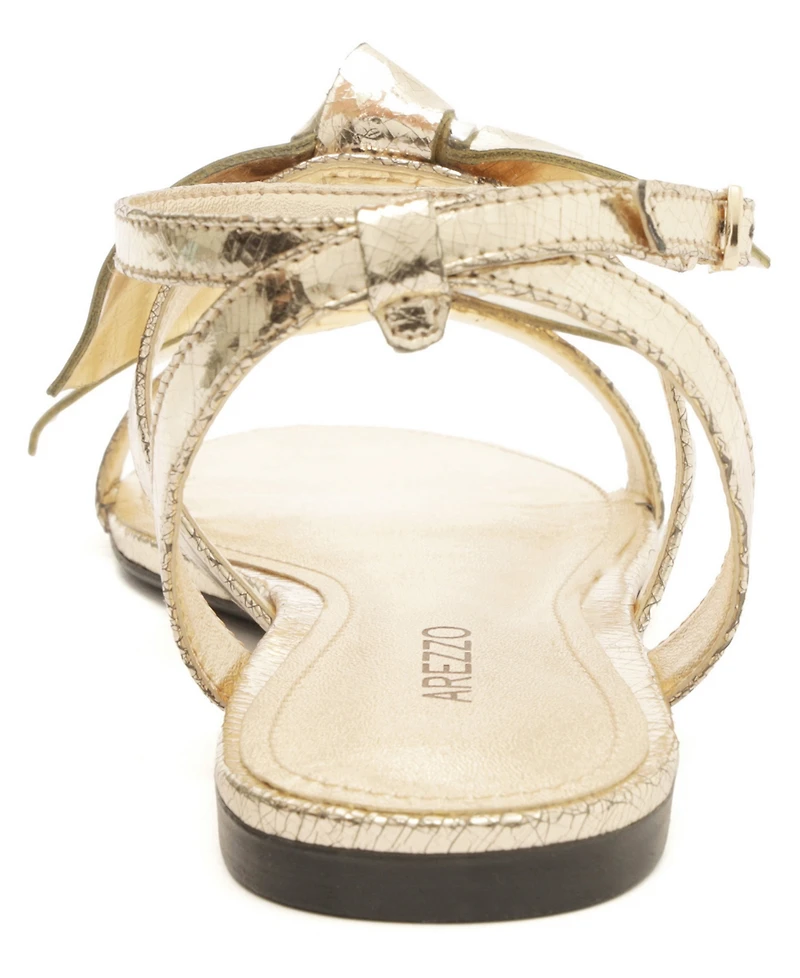Arezzo Women's Adalyn Bows Flat Sandals