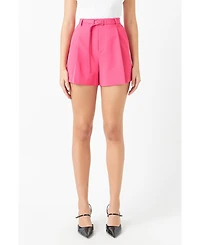 Women's Belted Shorts