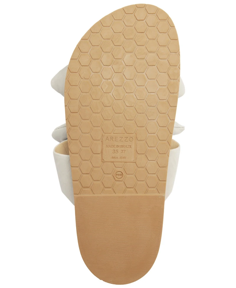 Arezzo Women's Melody Bow Footbed Sandals