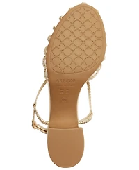 Arezzo Women's Paola Mid Block Sandals