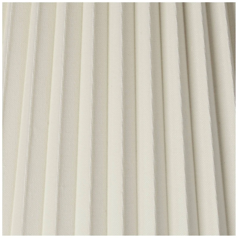 Springcrest 10" Top x 17" Bottom x 14 1/2" High x 14 3/4" Slant Lamp Shade Replacement Large Ivory Bell Pleated Spider Harp Finial