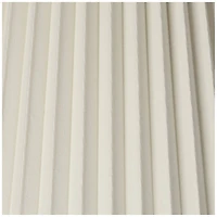 Springcrest 10" Top x 17" Bottom x 14 1/2" High x 14 3/4" Slant Lamp Shade Replacement Large Ivory Bell Pleated Spider Harp Finial
