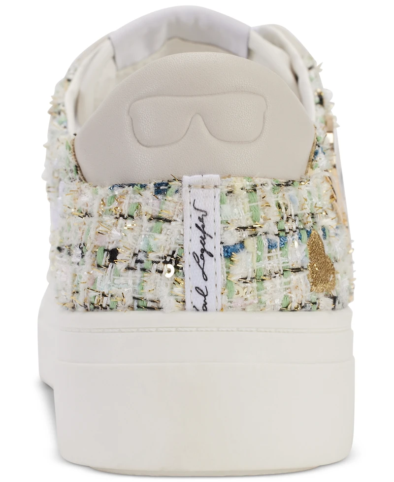 Karl Lagerfeld Paris Cate Pins Lace Up Sneakers