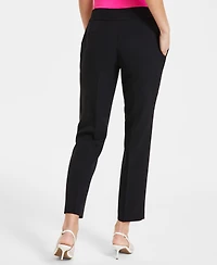 Kasper Women's Stretch Crepe Slim Leg Pant, Regular & Petite