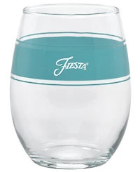Fiesta Coastal Frame 15 Ounce Stemless Wine Glass, Set of 4