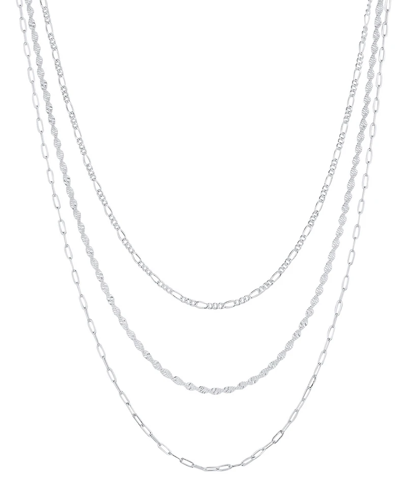 And Now This Silver Plated Chain 3Pc. Set