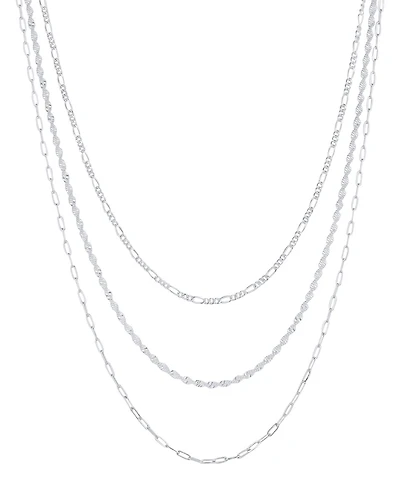 And Now This Silver Plated Chain 3Pc. Set