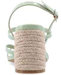 Journee Collection Women's Olivina Espadrille Block Heel Strappy Sandals