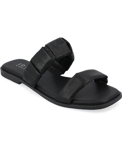 Journee Collection Women's Pegie Slip On Flat Sandals