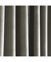 Lush Decor Prima Velvet Solid Light Filtering Back Tab/Rod Pocket Window Curtain Panels