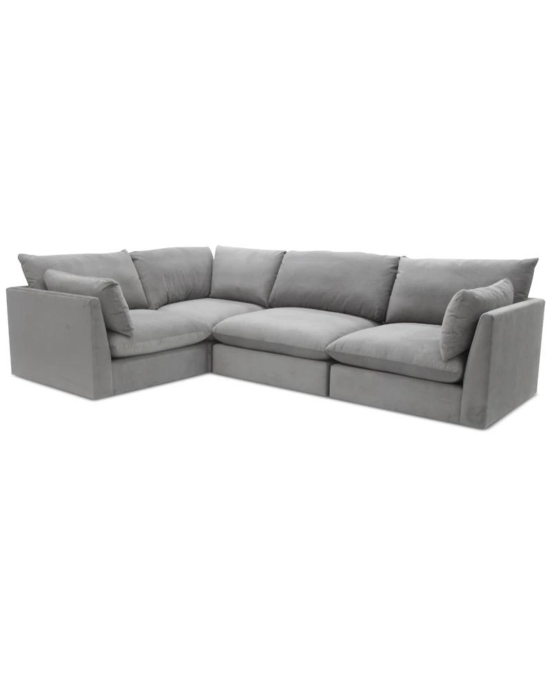 Marsten 126" 4-Pc. Fabric Sectional Sofa, Created for Macy's