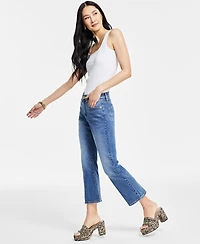 I.n.c. International Concepts Women's High Rise Crop Flare Jeans, Created for Macy's