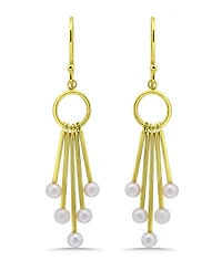 Macy's White Cultured Pearl Drop Earring