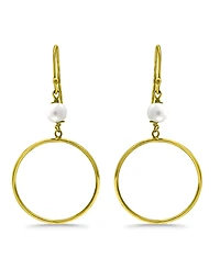Macy's White Cultured Pearl Drop Earring