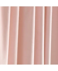 Lush Decor Prima Velvet Solid Light Filtering Back Tab/Rod Pocket Window Curtain Panels