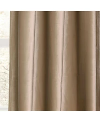 Prima Velvet Solid Light Filtering Grommet Window Curtain Panels