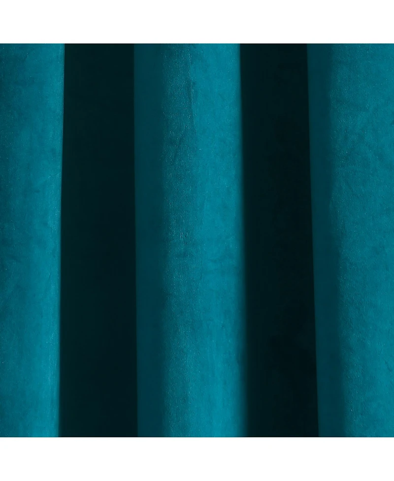 Prima Velvet Solid Light Filtering Grommet Window Curtain Panels