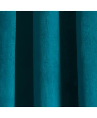 Prima Velvet Solid Light Filtering Grommet Window Curtain Panels