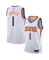 Men's and Women's Nike Devin Booker White Phoenix Suns Swingman Jersey - Association Edition