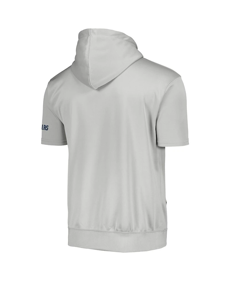 Men's Fanatics Silver Dallas Mavericks Big and Tall Logo Pullover Hoodie