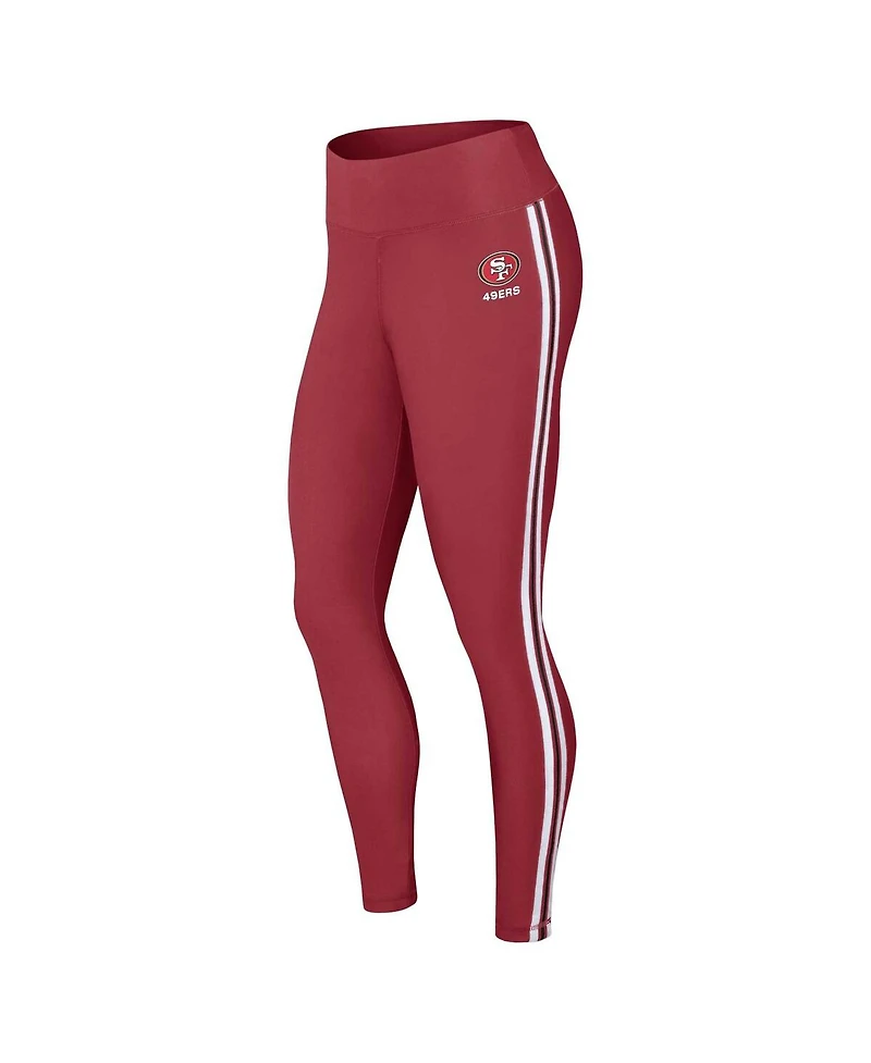 Women's Wear by Erin Andrews Scarlet San Francisco 49ers Color Block Leggings