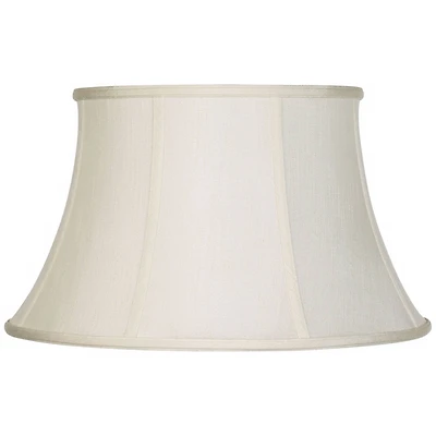 Imperial Shade Creme Large Lamp Shade 13" Top x 19" Bottom x 11" Slant x 11" High (Spider) Replacement with Harp and Finial