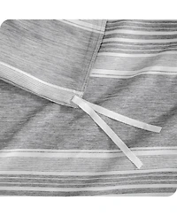 Bare Home Double Brushed Duvet Cover Set Queen - Stripe