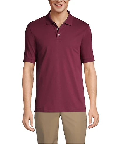 Lands' End Men's Short Sleeve Interlock Polo Shirt