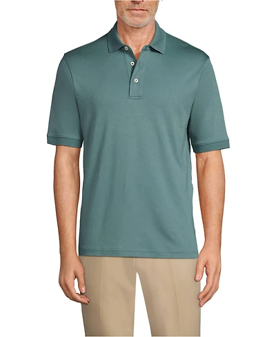 Lands' End Men's Short Sleeve Cotton Supima Polo Shirt