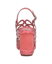 Impo Women's Orleans Raffia Platform Wedge Sandals