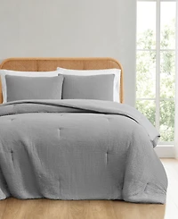 Truly Soft Textured Waffle 2 Piece Comforter Set, Twin/Twin Xl