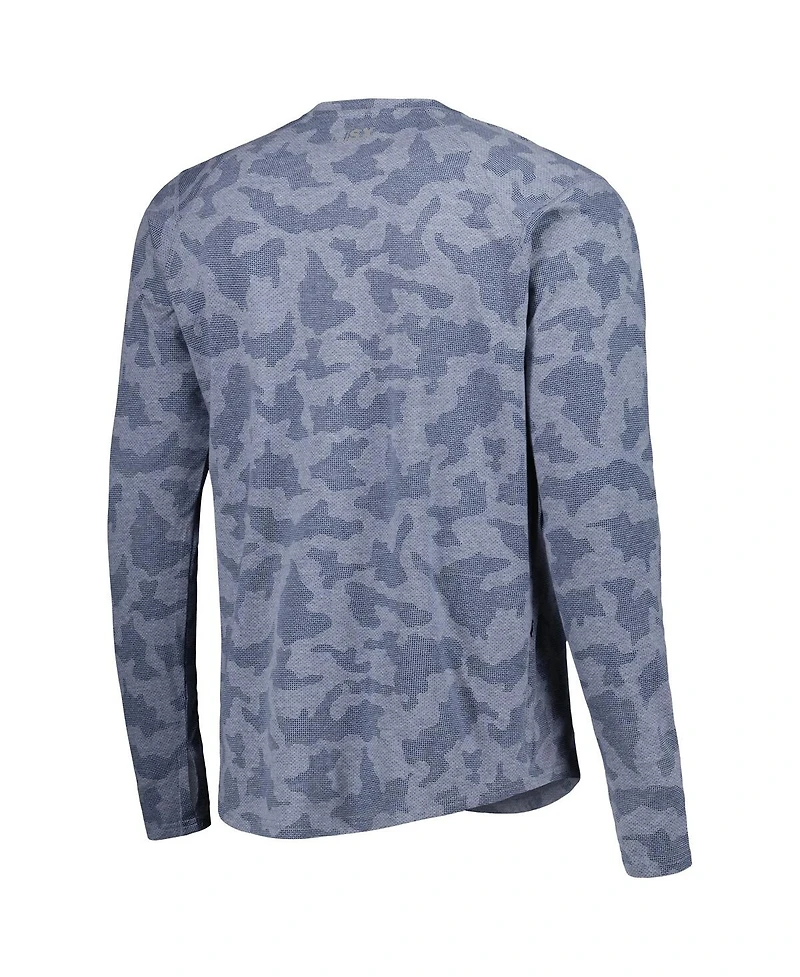 Men's Msx by Michael Strahan Navy Houston Texans Performance Camo Long Sleeve T-shirt