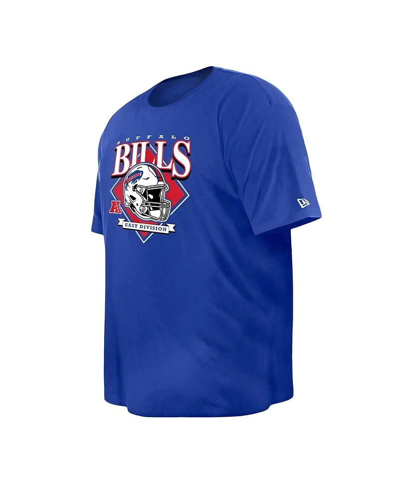Men's New Era Royal Buffalo Bills Big and Tall Helmet T-shirt