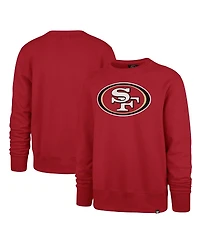 Men's '47 Brand Scarlet San Francisco 49ers Imprint Headline Pullover Sweatshirt
