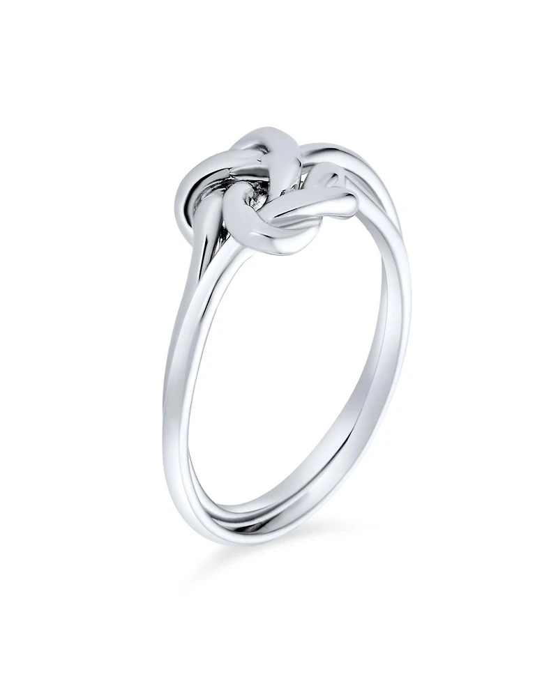 Bling Jewelry Best Friends Irish Celtic Love Knots Infinity Promise Ring Band Oxidized .925 Sterling Silver
