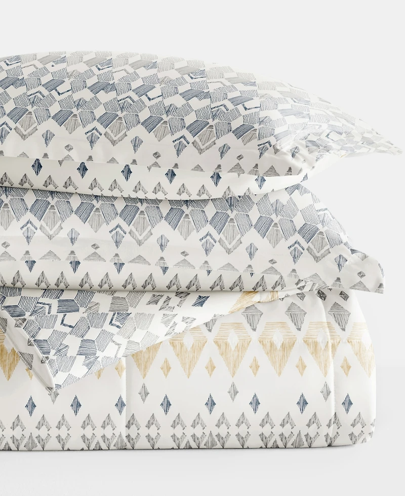 ienjoy Home Mayan Stamp 3-Piece Comforter Set