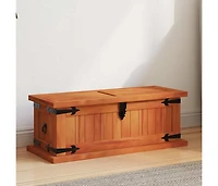 Storage Chest 23.6"x9.8"x8.7" Solid Acacia Wood